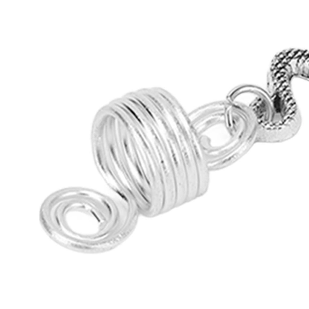 10pcs Alloy Beard Coil Snake Shaped Pendant DIY Dreadlocks Spiral Hair Coils Spring Pendant Accessories