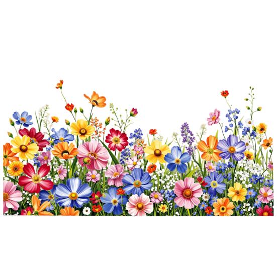 Spring Summer Flower Butterfly Window Cling Colorful Floral Window Sticker Removable Double-Sided Static Decals for Home Office Classroom Decor
