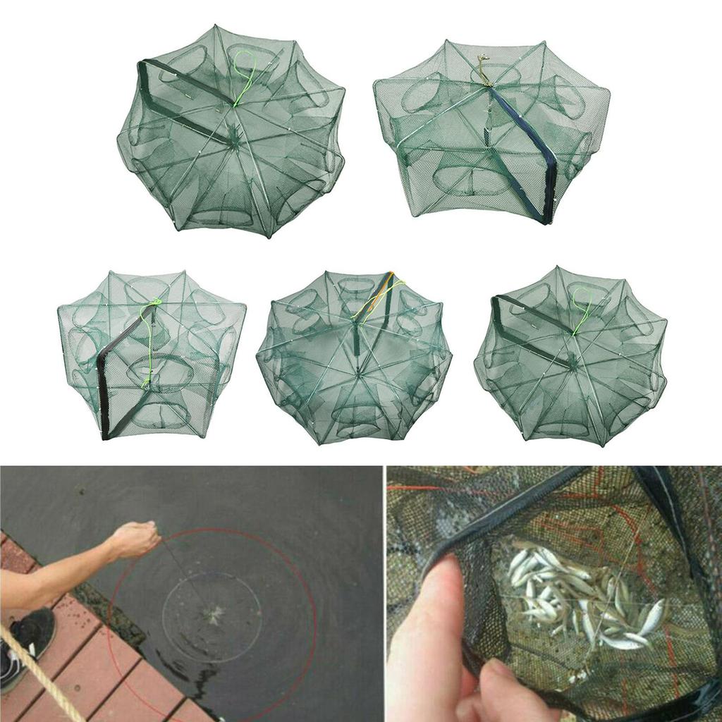 Collapsible Plastic Portable Automatic Net for Lobster Pots Line Kit Fish Fishing Lovers