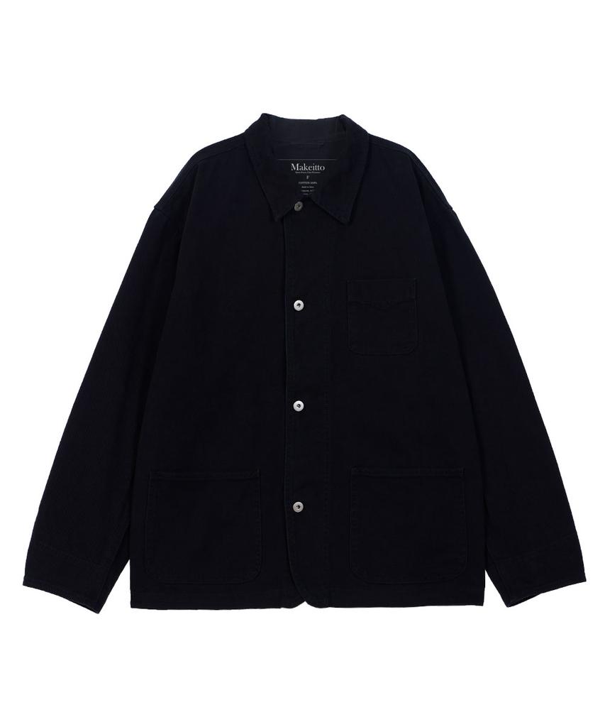 Makeitto Cotton Work Jacket_Black