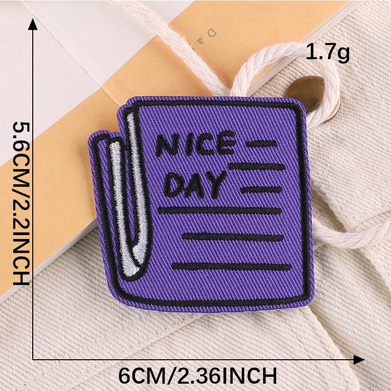 Original Embroidered Letter Badge Patch for Clothing Accessories
