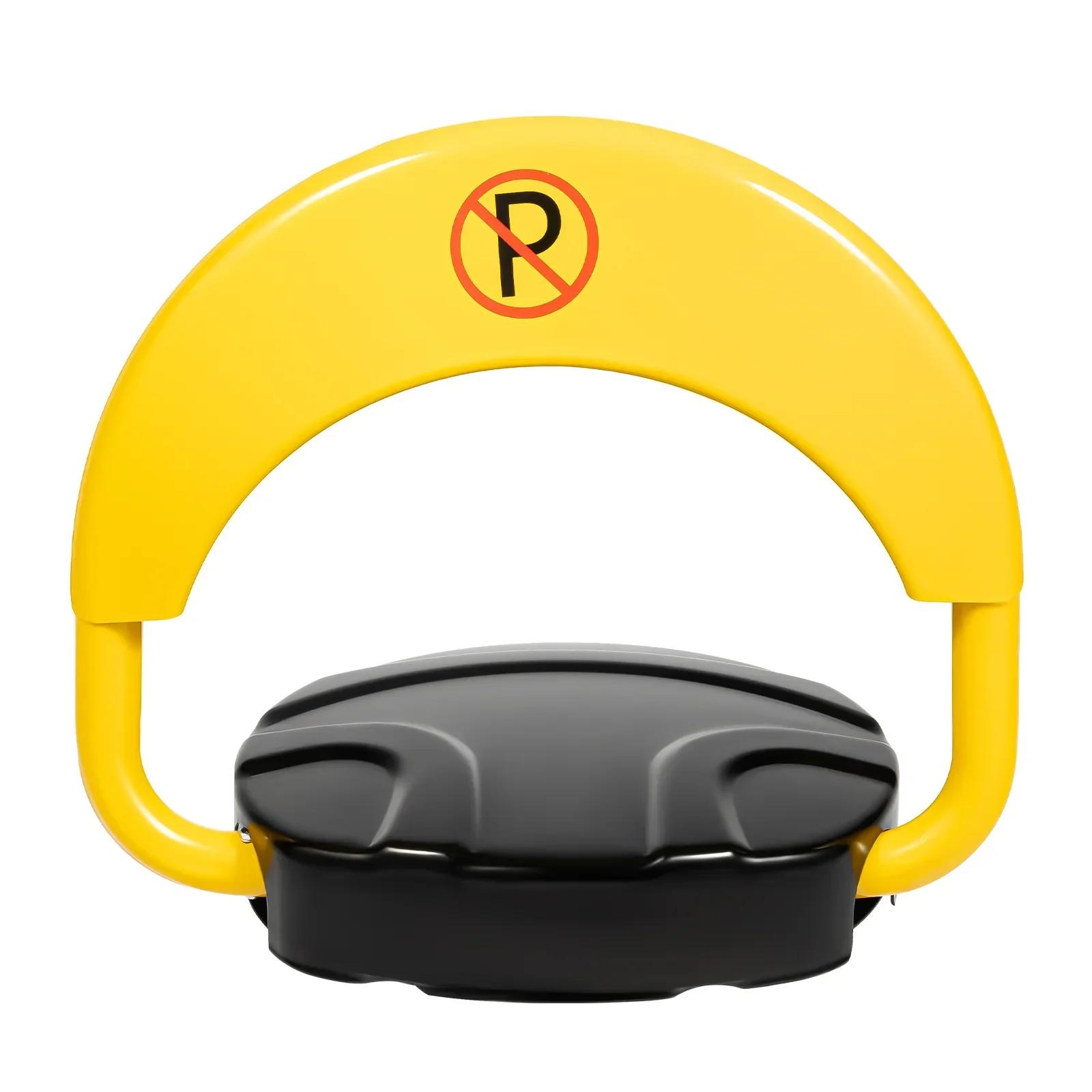 

Автоматический замок парковочного места Пульт дистанционного управления Парковочный барьер Водонепроницаемая защелка для парковки частного автомобиля Блокировка места, со светоотражающей полосой жёлтый