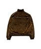 Losttownsupply Raw Velvet Zip-Up Jacket Brown