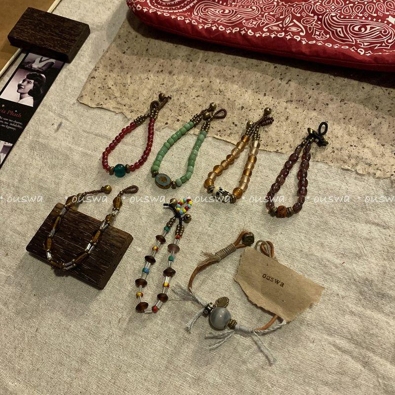 

Ouuswa Original-Старая Мечта о Рае Уже Распалась, Винтажный Ретро Браслет Ручной Работы Ремешок для Ношения Waning net hand rope 15cm