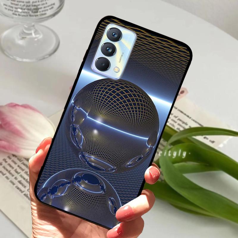 For cover Realme GT Master Case Edition Animal Cartoon Soft Silicone Funda for Realme GT Master Explorer Phone Cover Black Coque