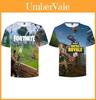 Fortnite T-shirt Voor Tieners Met 3D Print Zomer Ademend Katoenen T-shirt