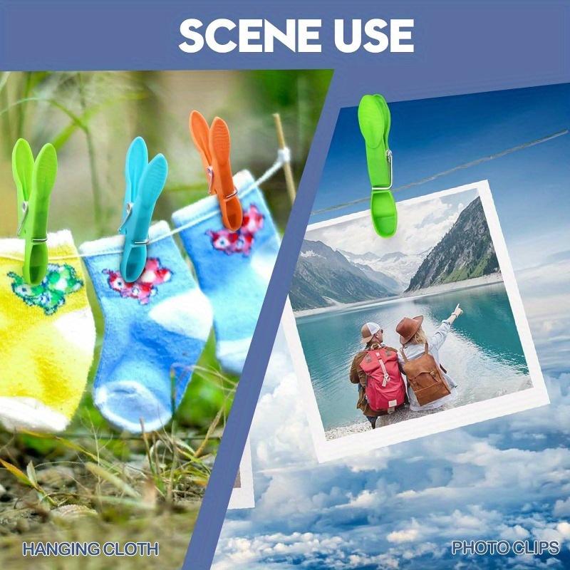 24Pcs Random Clothespins Hanging Pegs Clips Plastic Hangers Racks Laundry Clothes Pegs Clamps Towel Clips Home Storage Hooksks