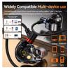 NEW 8D Surround Sound Gaming Earphones Type C&3.5mm Wired In Ear Earbuds Headphones Sports Gamer Headset for Samsung With HD Mic