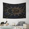 Moon and Sun Cosmic Tapestry Design Pattern Wall Hanging Tapestry Decorative Tapestry Home Decor for Bedroom and Living Room