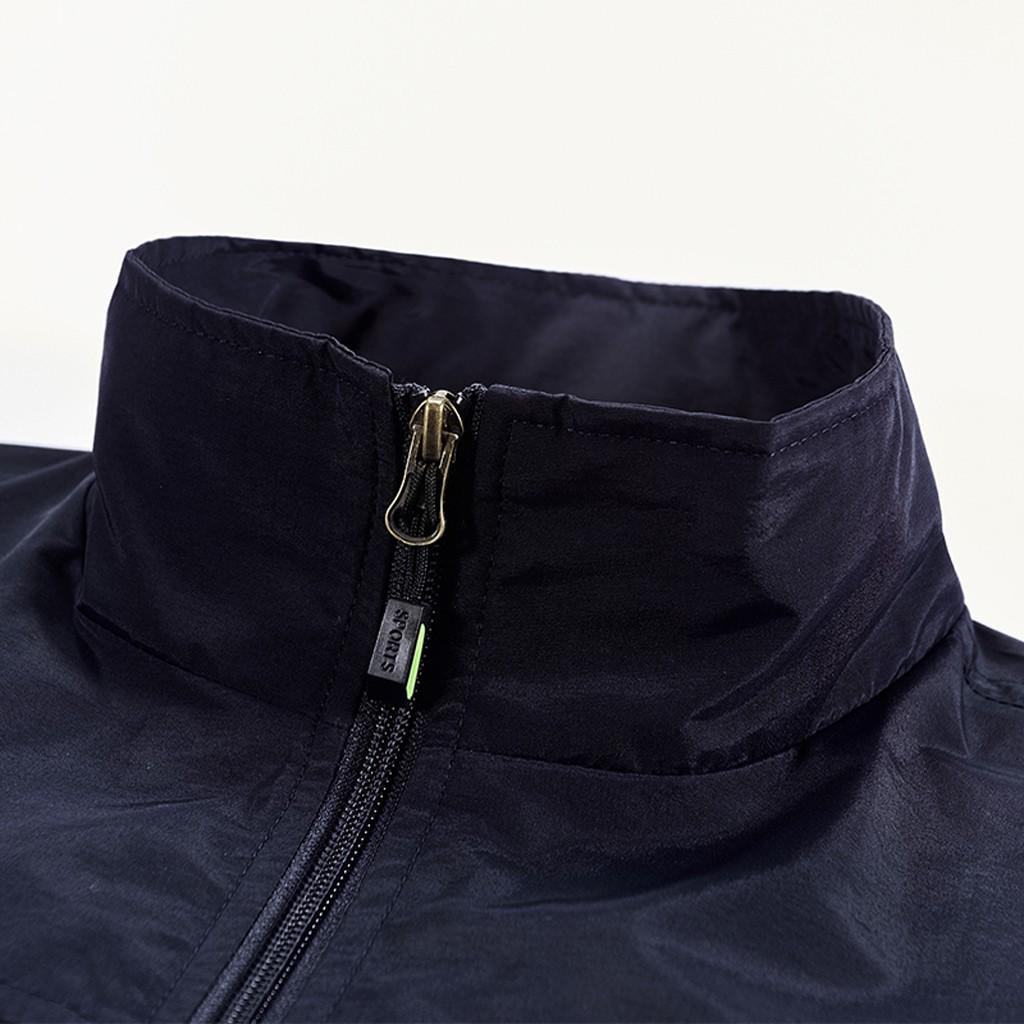 Fashion Men Casual Solid Outdoor Quick-drying Vest Jacket Tops Blouse
