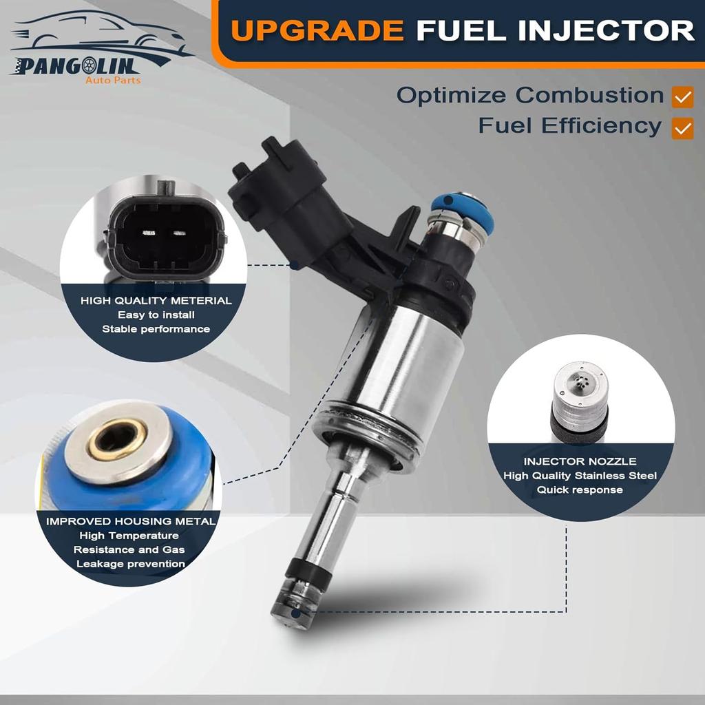 PANGOLIN 12638530 FJ994 Fuel Injector 6PCS for 2009-2011 Buick Enclave, for 2010-2011 Lacrosse, for 2010 Allure, for 2008-2011 Cadillac CTS STS, for