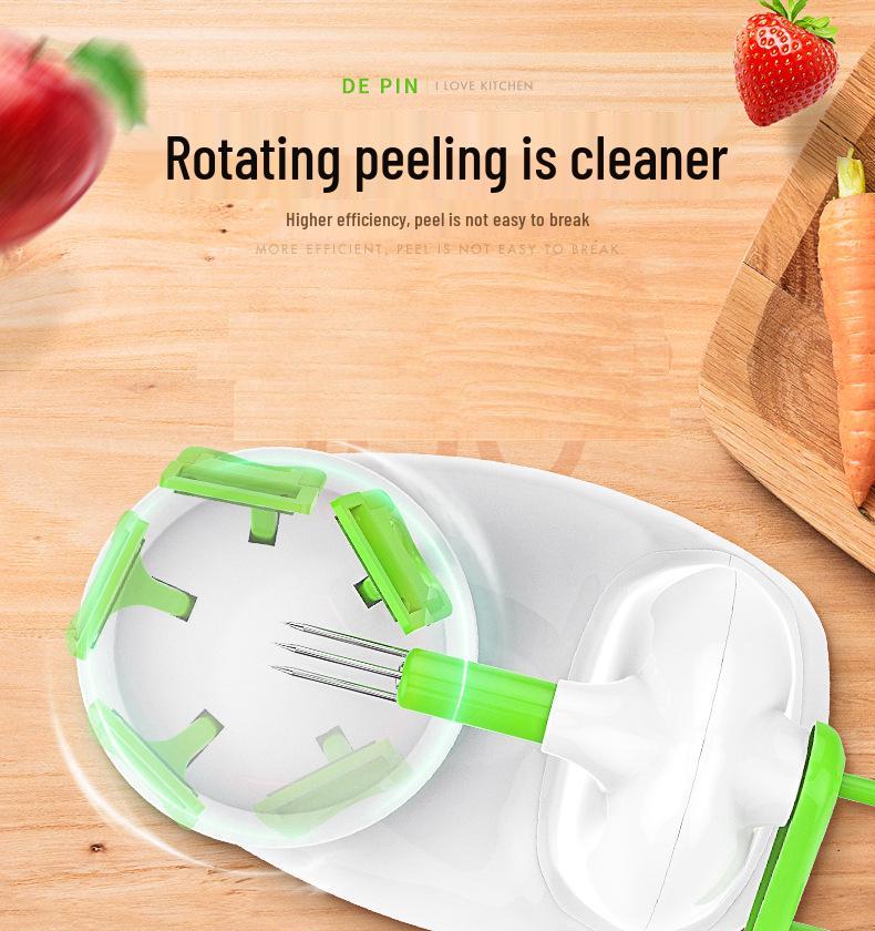 Hand-Crank Automatic Fruit Peeler: Apple and Pear Peeling Knife