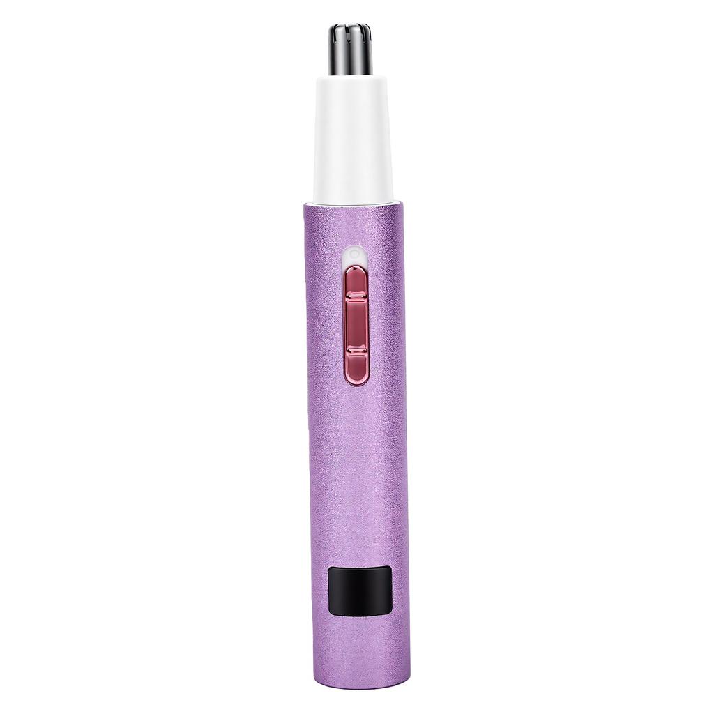 2 In 1 Facial Hair Removal and Eyebrow Trimmer USB C Rechargeable Nose Hair Trimmer with LED Display Stainless Steel