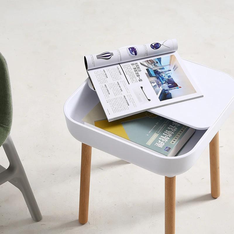 ins net red combination coffee table square small apartment Nordic household plastic living room round table short side table