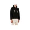 Emporio Armani Loose Letter Print Hooded Long Sleeve Sweatshirt Men tops Black 6R1ME9-1JWPZ-00C5