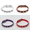 Fashion Rivet Spiked Studded Faux Leather Adjustable Pet Puppy Cat Dog Collar