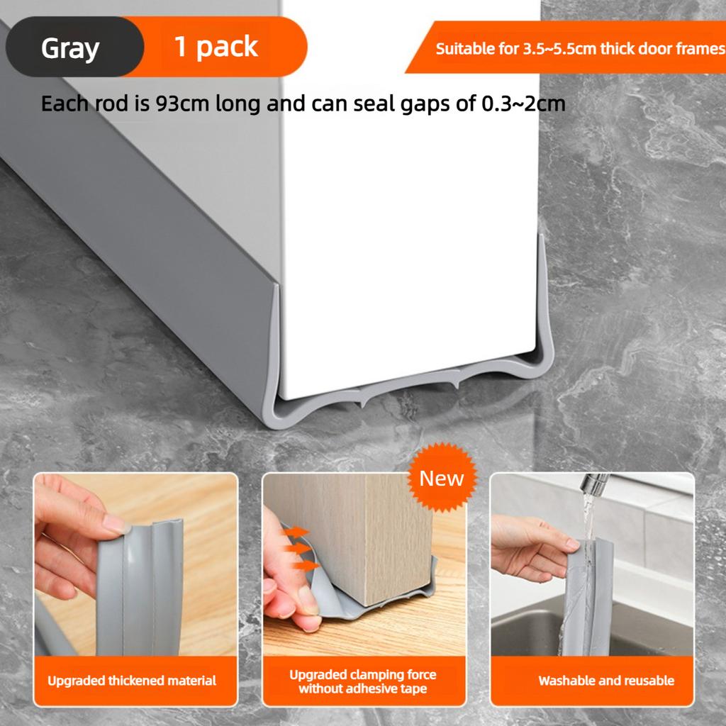 New No Adhesive Door Bottom Seal Strip Soundproof Windproof Weather Stripping Acoustic Panel Winter Door Accessories Door Seal