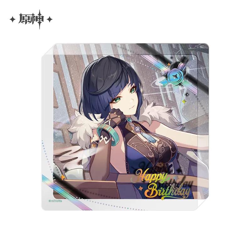 

Sunsyea Genshin Impact Official Merch miHoYo Original 2025 Birthday Series Acrylic Coaster Alhaitham Ayato Baizhu Wanderer Diluc