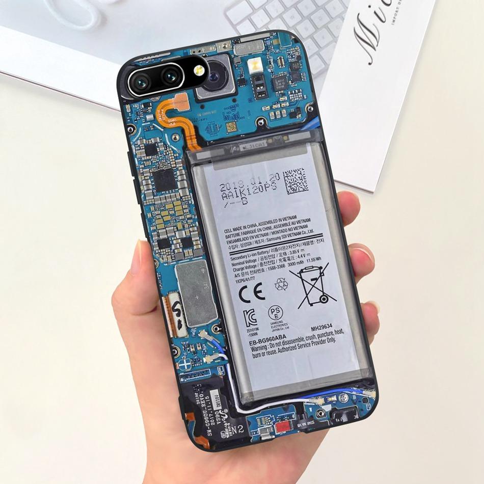 For Honor 10 Case Honor10 COL-L19 COL-L29 Fashion Moon Pattern Soft Silicon Protective Cover Phone Cases