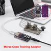Morse Code Training Adapter USB Key Trainer CW Key Mobile Computer Support 3.5mm Plug CW Key Trainer Connectors Code Trainer