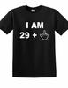 I Am 29 Plus Middle Finger 30th Birthday Gift Dirty Thirty Kobe Black T-Shirt