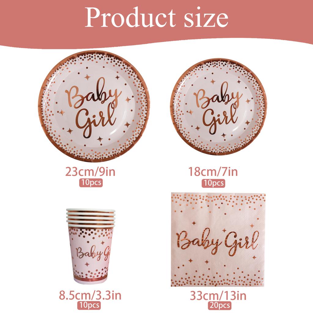 Elegant And Interesting Disposable Tableware For Birthday Party Happy Birthday Girl Birthday Decor