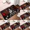 Christmas Dogs Welcome Mat Non-Slip Floor Rug Bedroom Kitchen Bathroom Doormats Polyester Indoor Outdoor Rugs Home Decor Carpet