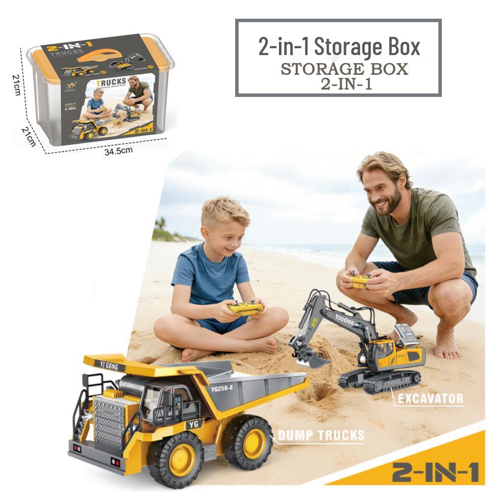 Children's Alloy Excavator Toy Vehicle - Simulation Model for Boys