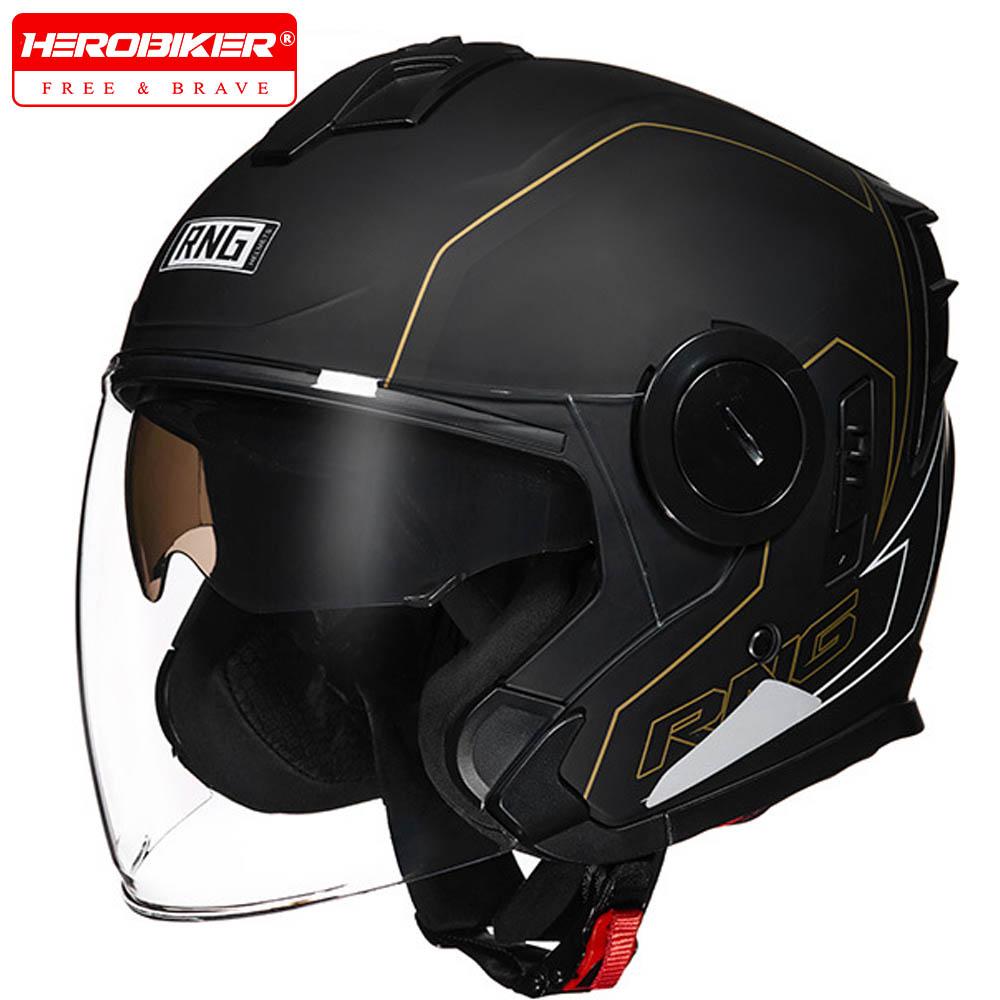 Motocross Helmet Riding Safety Helmets 3/4 Open Face Helmets Summer Motorcycle Helmet Waterproof And Drop-proof Helmet For Men