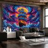 Pirate Ship Art Wall Tapestry Aesthetic Wall Hanging Printed Fabric Blanket Decorative Tapestries for Bedroom Living Room Home Decor