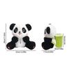Car Tissue Holder Trash Can Animal Doll Tissue Box Trash Can Car Tissue Dispenser Facial Tissues Boxes Garbage Can Panda Storage