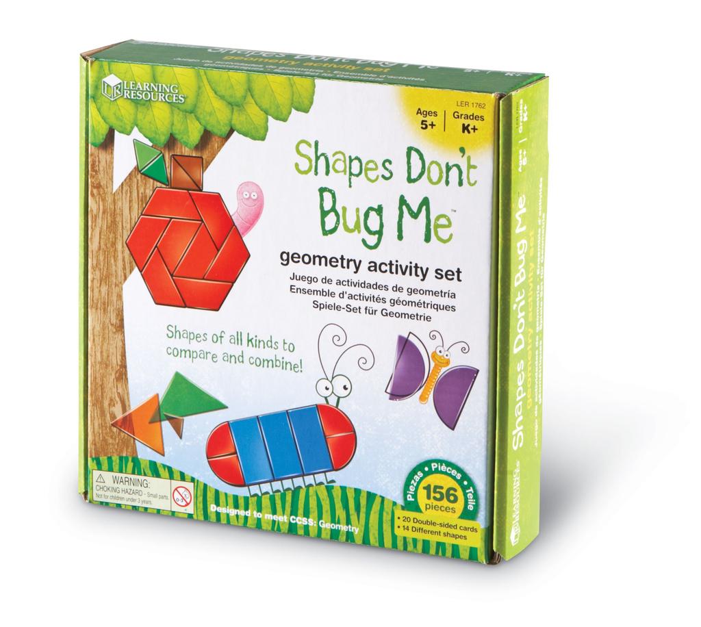 Learning Resources Shapes Bug Geometry Activity Set Don't Me™ (LER 1762)