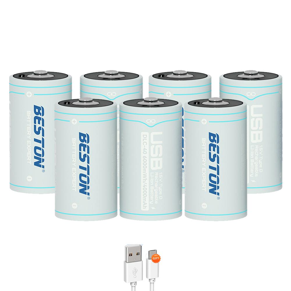 1.5V D Size Battery USB Rechargeable Li-ion Multifunction Batteries D Lipo LR20 Battery for RC Camera Drone Accessories Gas Stove