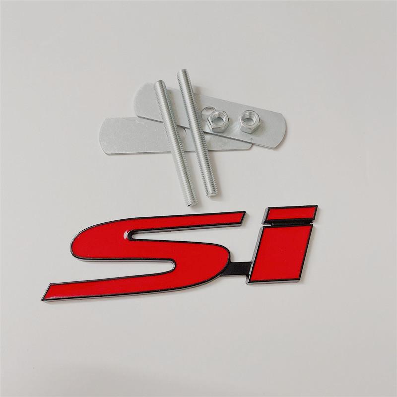 SI Metal Front Grille Car Logo Sticker