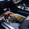 Inger Pippi pattern  Black Car Floor Mats Full Coverage All-Season Car Mats, XPE Non-Slip And Wear-Resistant Mats Suitable for SUV Interiors, Textured