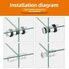 4/8PCS Wardrobe Shelf Studs Pegs Metal Shelves Bracket Wine Cabinet Glass Plate Fixed Holder Furniture Hardware Accessories