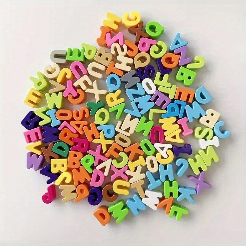 

36 шт. Яркие цветные бусины - Акриловые бусины-алфавит и цифры для нанизывания с отверстиями, 26 букв и 10 цифр для брелоков и цепочек для телефонов Digital Beads