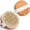 SPA Wooden Body Brush Natural Boar Bristle Organic Dry Skin Body Brush Bamboo Wet Back Shower Brushes Exfoliating Bathing Brush