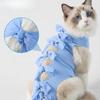 Avocado-Print Katzen-Genesungsanzug Atmungsaktiv Anti-Leck Chirurgieanzug für Katzen Kätzchen