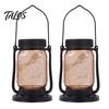 Solar Powered Lamps 1/2Pcs Camping Lantern, Waterproof Rechargeable Super Bright LED Garden Lights Lamp, Outdoor Emergency Hiking Tent Hanging Light
