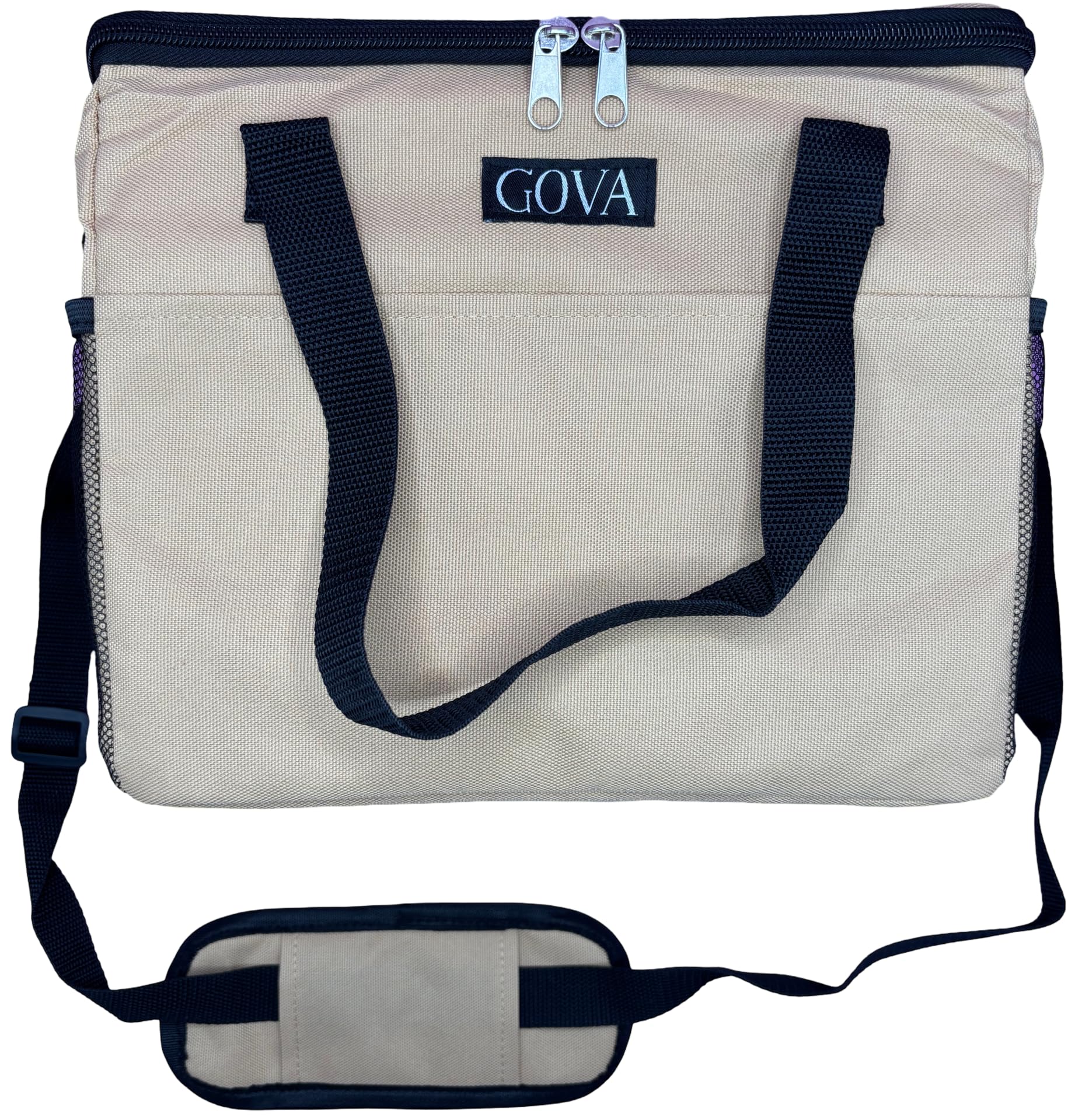 GOVA Soft Cooler Large Ideal for Sports Cherry Blossom Club and Shopping Box Foldable Lightweight Compact 3-Way Design Insulated Capacity 3660₽