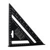 7'' Triangle Angle Protractor Aluminum Alloy Measuring Ruler Miter For Framing Building Carpenter Measuring Tools