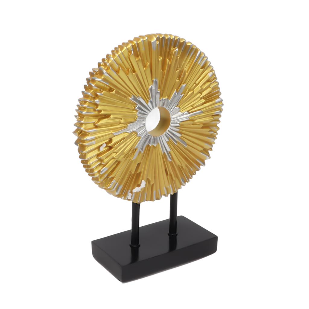 Abstract Statue Resin Modern Round Line Ornament Desktop Decoration for Liquor Cabinet Office Table