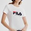 Fila T Shirts Women's White Crew Neck Moderate Straight Fit F11W928129FWT