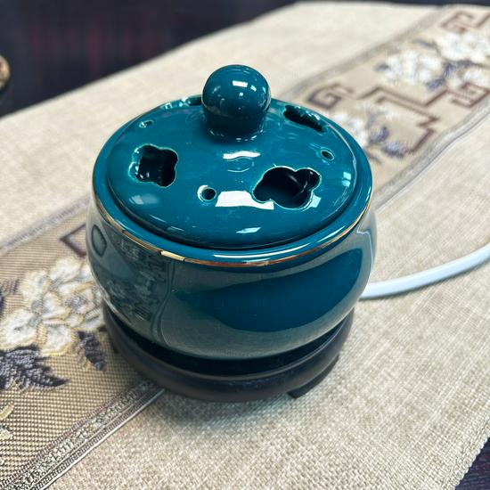 Adjustable Temperature Ceramic Incense Burner & Aroma Diffuser