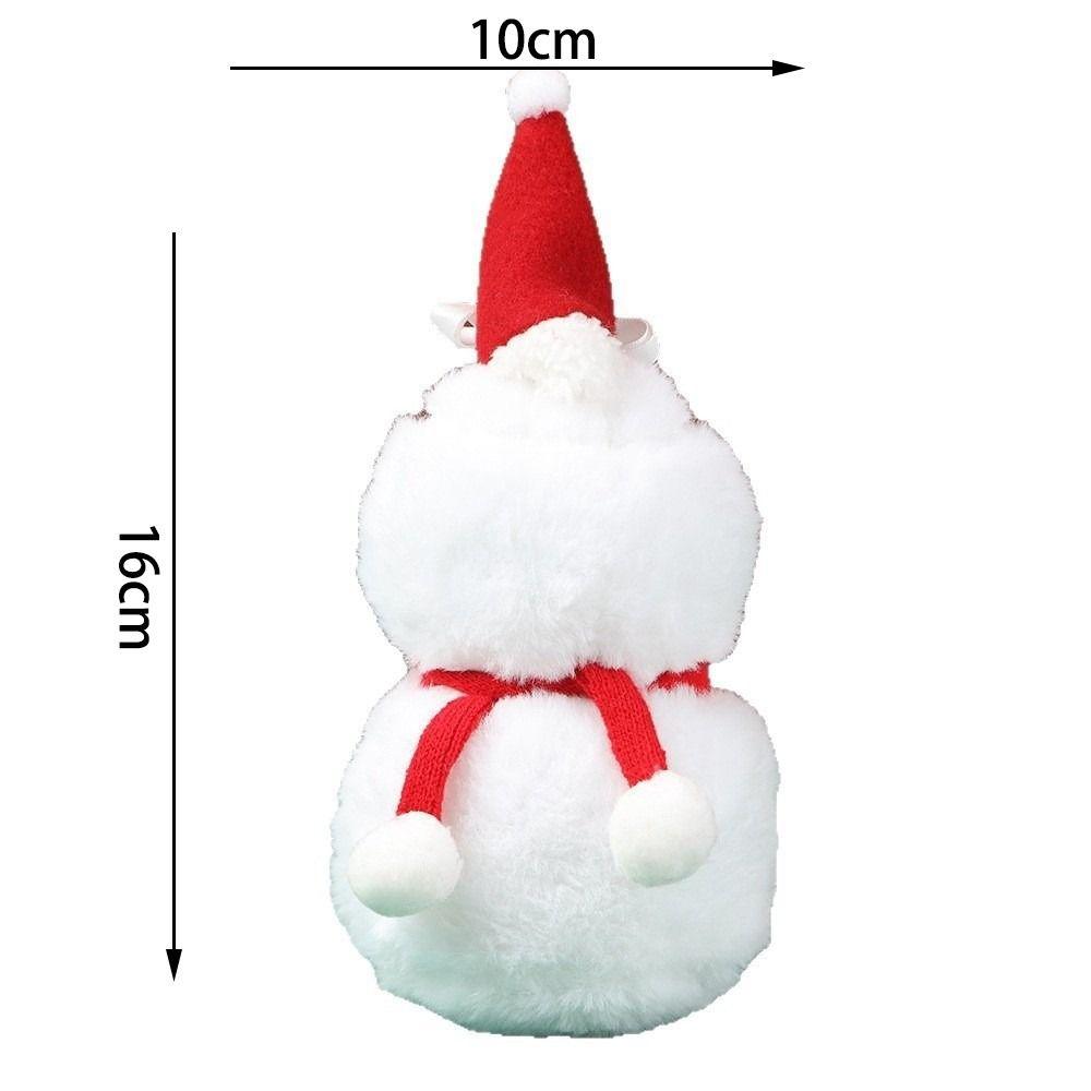 Portable Plush Snowman Doll DIY Christmas Snowman Candy Packagin Christmas Snowman Candy Bag