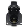 7-poliger Anhängersteckdosenadapter 6-24V 7-poliger Wohnmobil Wohnwagen Stromstecker Steckdose Anschluss Zubehör für Anhänger Traktor