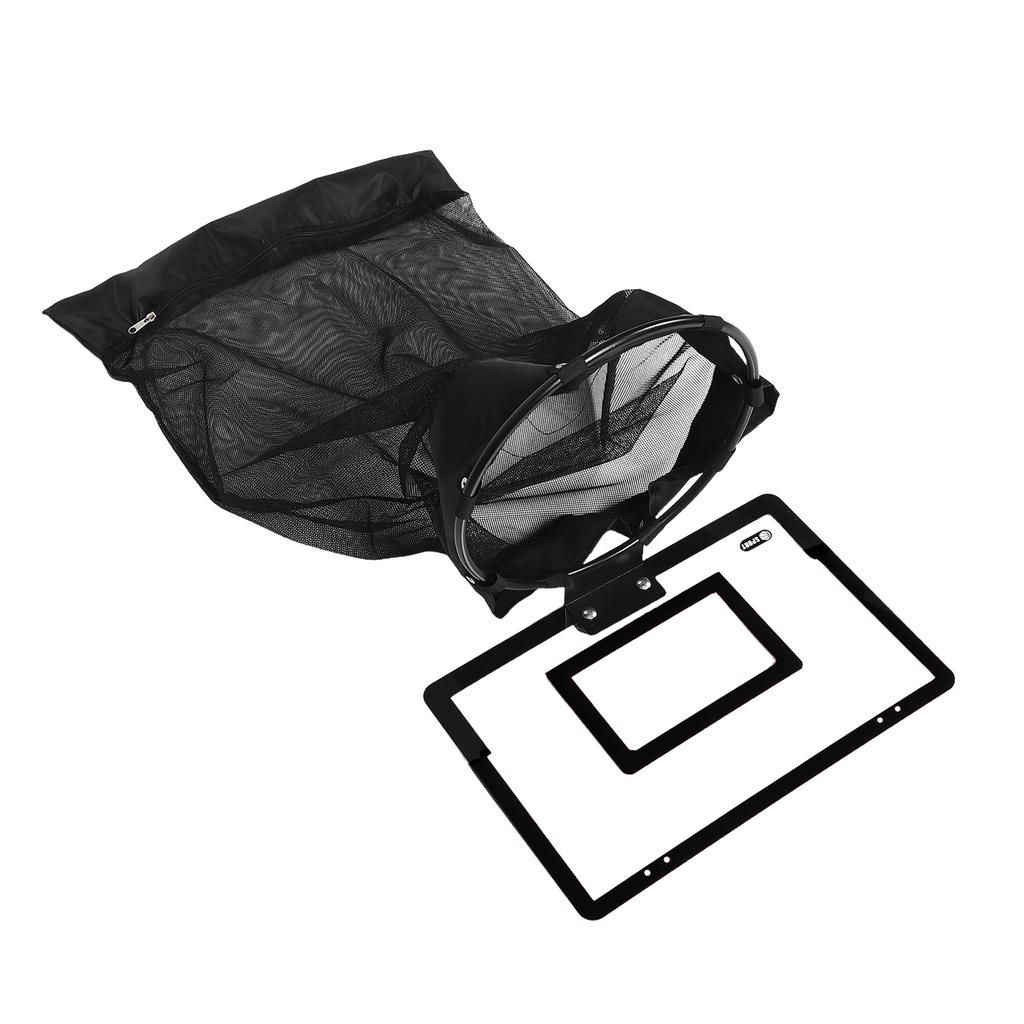 Cesto de Ropa con Aro de Baloncesto Cremallera Ahorro de Espacio Colgante Organizador de Malla Para Dormitorios Baños Habitaciones Oficina Organizador de Pared