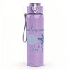 1PC Beach Starfish Quote Text Print 750ml Color Plastic Sports Water Bottle Leakproof Flip Straw Lid Suitable for Sports Office Home Use