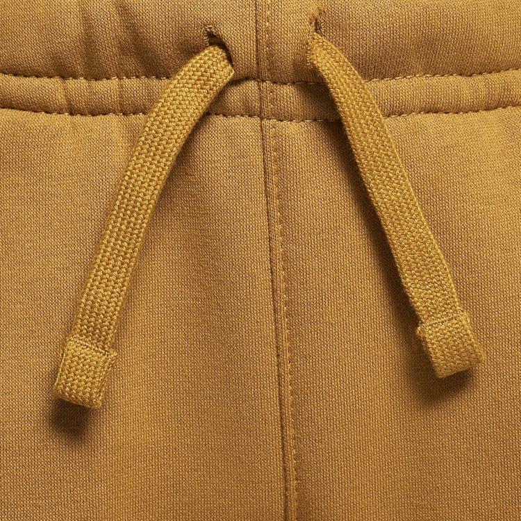 Nike Knitted Sports Pants With Logo Embroidery And Fleece Cuffs Kids Bottoms Desert-Yellow CJ7863-754
